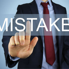 Some mistakes could be too costly